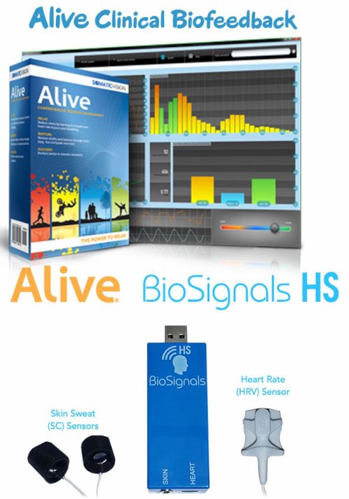 Alive Clinical Biofeedback BioSignals HRV SCL System