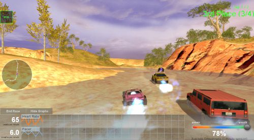 Dual Drive Biofeedback Game in Alive